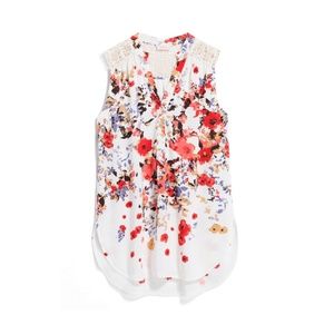 Market & Spruce Cassie Crochet Sleeveless Top